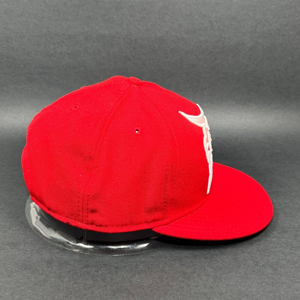 Vtg Detroit Tigers MLB Fitted 7 3/4 Hat New Era 59Fifty Red Baseball Script Mens - Picture 8 of 16